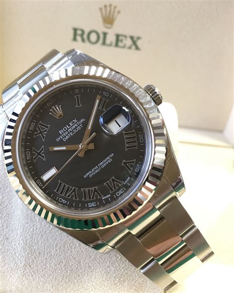 rolex datejust ii black 116334|pre owned Rolex 116334.